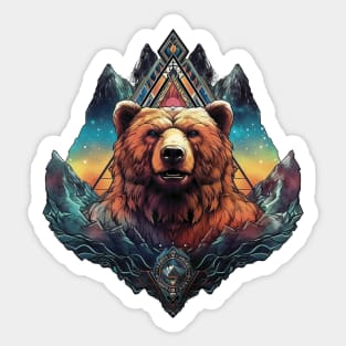 Mystic bear Sticker